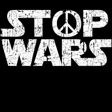 Artwork thumbnail, Stop Wars No War Peace Sign Design by roarr
