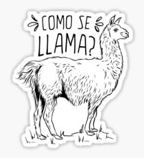 Como Se Llama Funny Spanish Humor Sticker