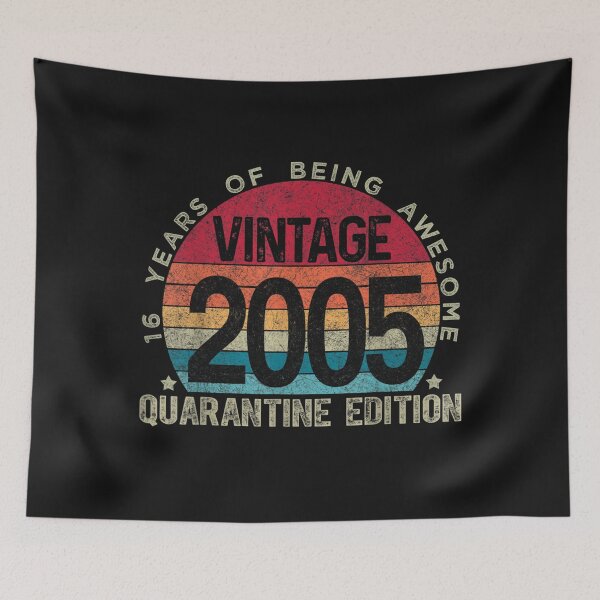 Item preview, 16th Birthday Retro Limited Edition 2005 Quarantine Birthday T-Shirt designed and sold by AlanWhitefoot.