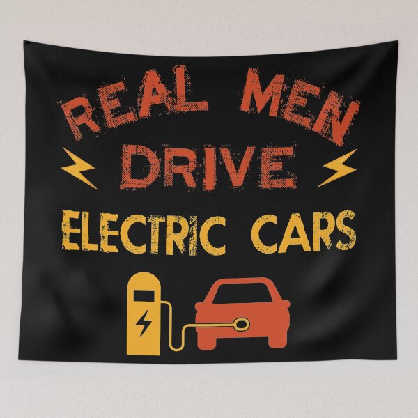 Item preview, Real men drive electric cars designed and sold by SidTastic .
