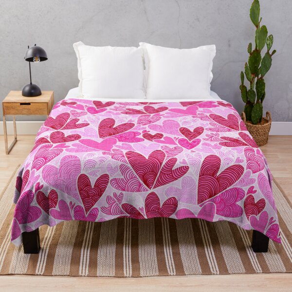 Item preview, Cute Karesansui Valentine Hearts - Girly Pink designed and sold by TigaTiga.