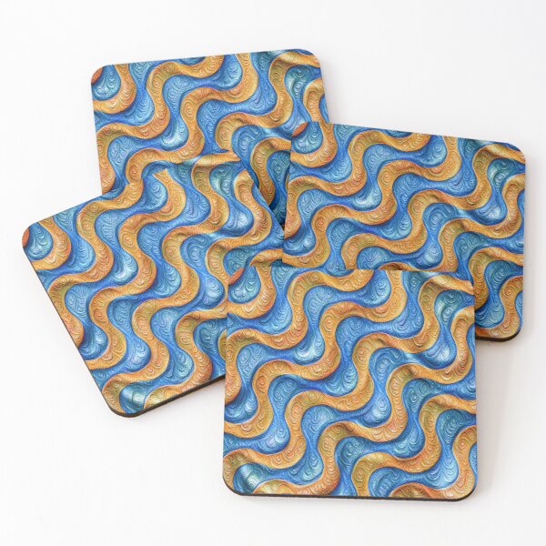 Item preview, Frozen plasticine liquid lines and waves #DeepDream designed and sold by blackhalt.