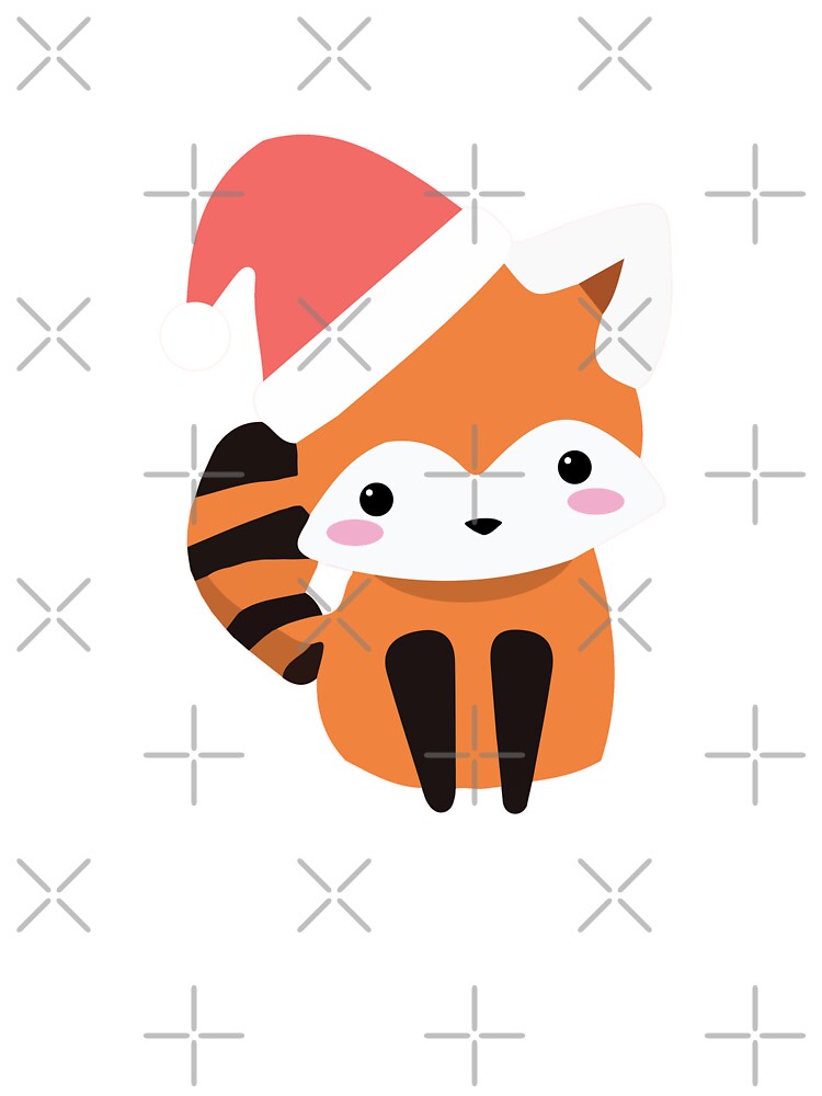 Cute Kawaii Red Panda Wearing Christmas Hat Graphic Kids T Shirt By Japaneseinkart Redbubble - roblox red panda hat