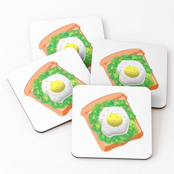 Item preview, Avocado Toast with Egg (White Background)  designed and sold by ArtByLM.