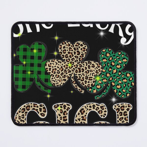 Item preview, One Lucky Gigi Leopard Shamrock Plaid Green Patrick Day designed and sold by Adrianne8429.