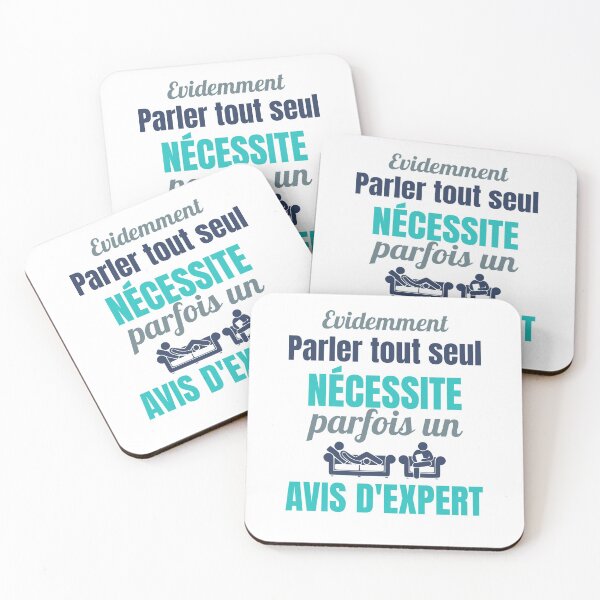 Aperçu de l'œuvre Cadeau Humour Expert Psy Patient Parle seule créée et vendue par RomualdGR.
