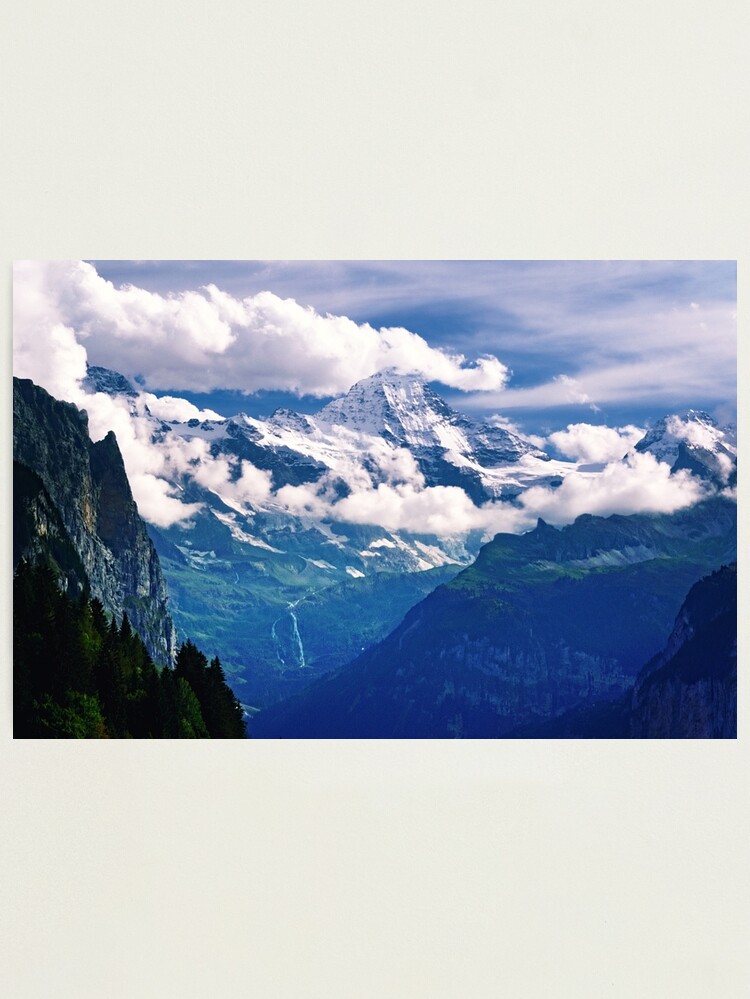 Thumbnail 1 of 3, Photographic Print, Far Over The Mountains designed and sold by Mallorn.