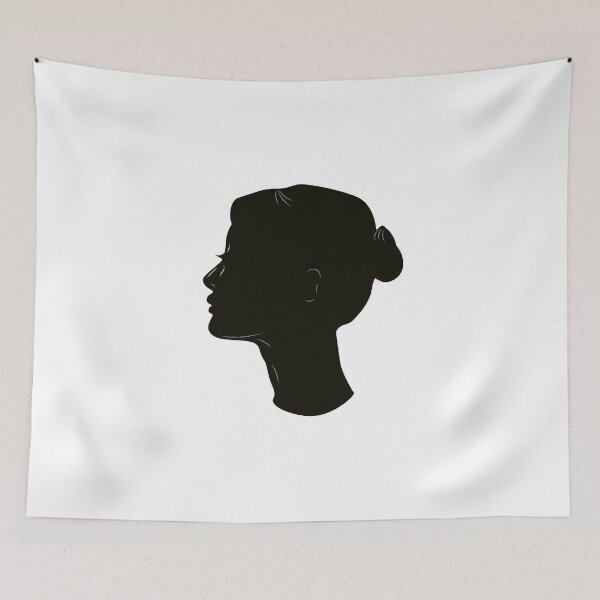 Item preview, Silhouette of the profile of a young Asian girl. | young Asian girl t-shirt  designed and sold by KARTICK DUTTA.