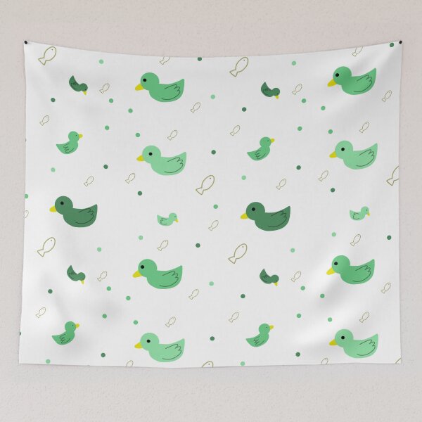 Item preview, Little Duck Green Seamless Pattern designed and sold by DareDaily.