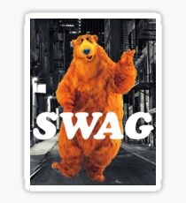 Bear in the hoodSwag Sticker