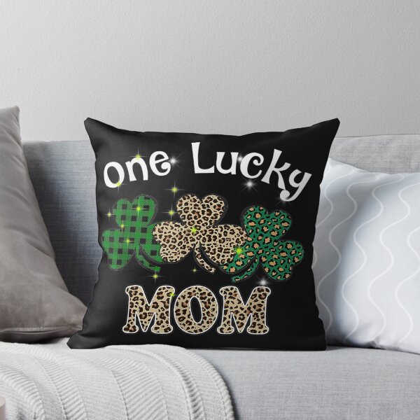 Item preview, One Lucky Mom Leopard Shamrock Plaid Green Patrick Day designed and sold by Adrianne8429.