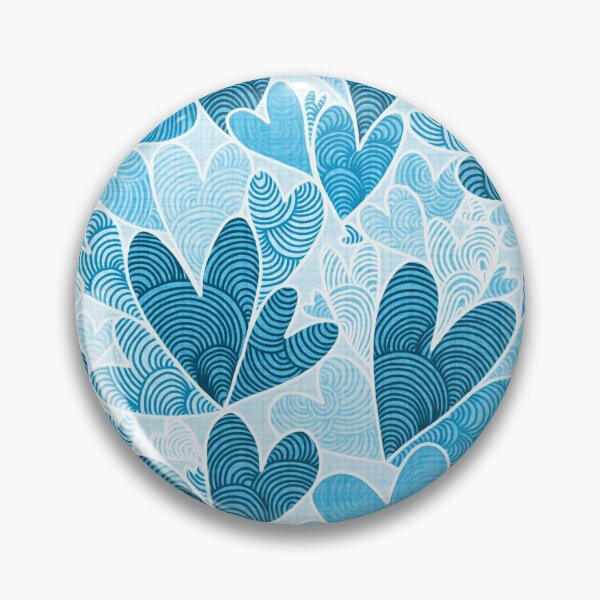 Item preview, Cute Karesansui Valentine Hearts - Baby Blues designed and sold by TigaTiga.
