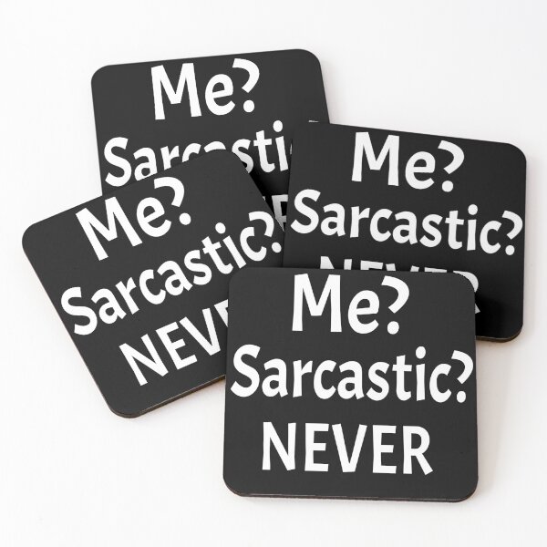 Item preview, Me? Sarcastic? Never Smart Funny Cool  designed and sold by Georgiodaccache.