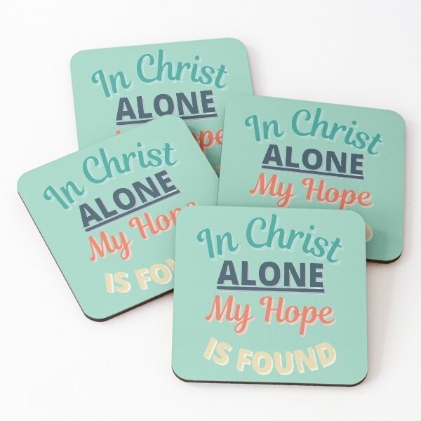 Item preview, In Christ Alone My Hope is Found Christian Quote Script designed and sold by TheReporter1.