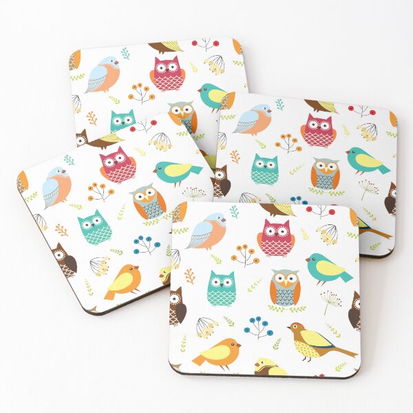 Item preview, Floral Owls designed and sold by Mnightsa.