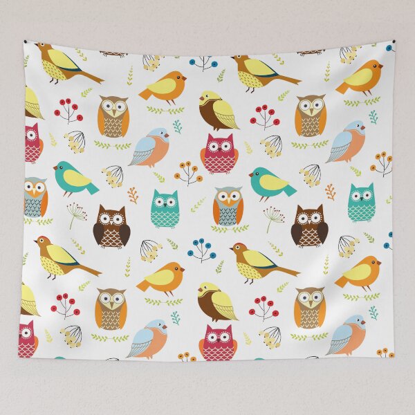 Item preview, Floral Owls designed and sold by Mnightsa.