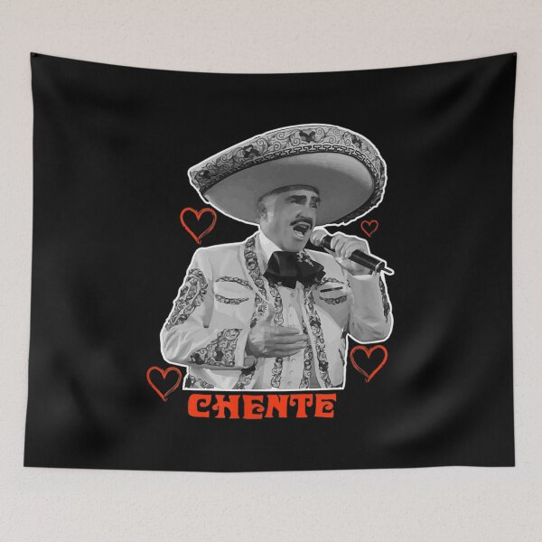 Item preview, Tribute Chente design with red heart. Vicente Fernández designed and sold by keithldavis.