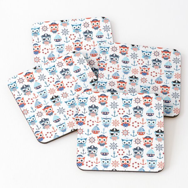 Item preview, Cute sailor and pirate owls  designed and sold by Mnightsa.