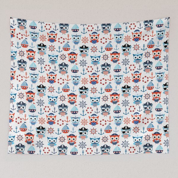 Item preview, Cute sailor and pirate owls  designed and sold by Mnightsa.