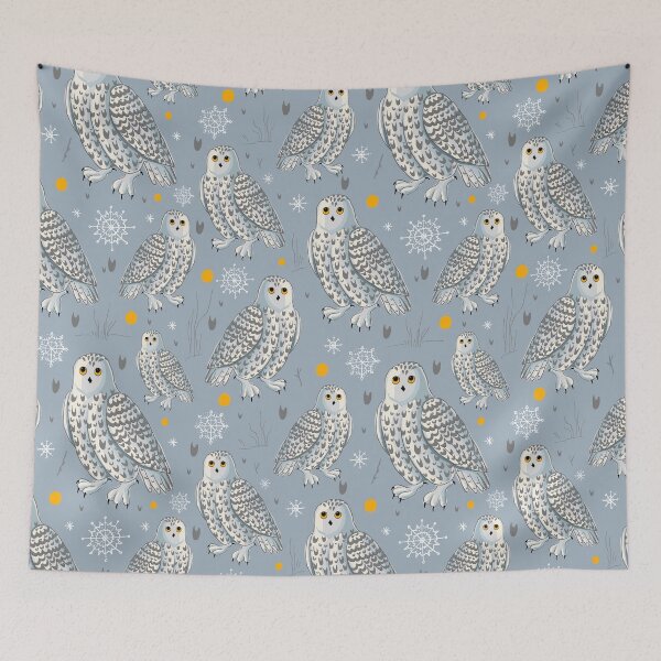 Item preview, Snowy Owl Seamless designed and sold by Mnightsa.