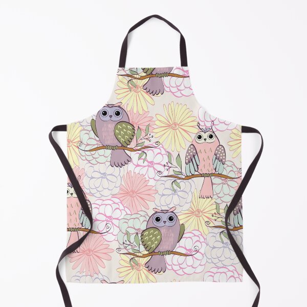 Item preview, Cartoon owl with flowers designed and sold by Mnightsa.