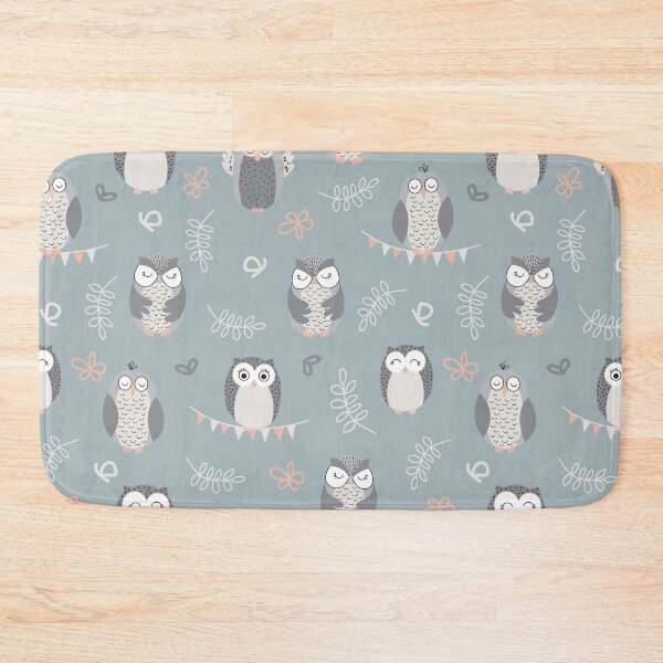 Item preview, Cute owls on light blue designed and sold by Mnightsa.