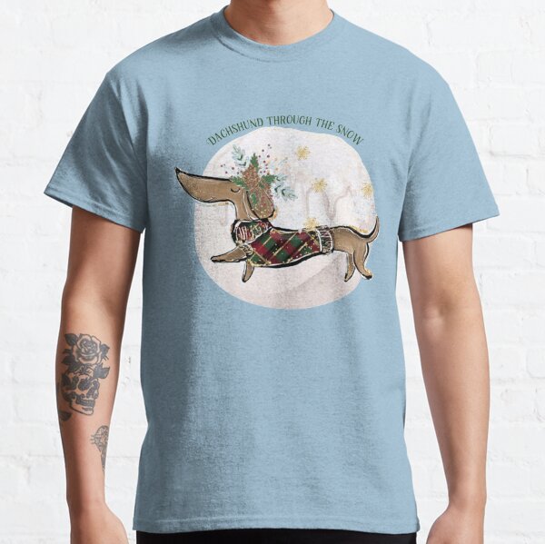 Buy Dachshund Christmas Shirt Dachshund Through the Snow Vintage