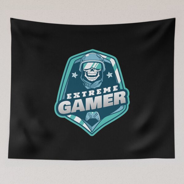 Item preview, Extreme Gamer with Laughing Skeleton designed and sold by PRIVARSHU.