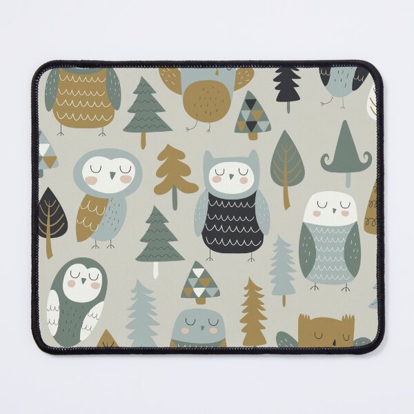 Item preview, Cute owls and trees in cartoon designed and sold by Mnightsa.
