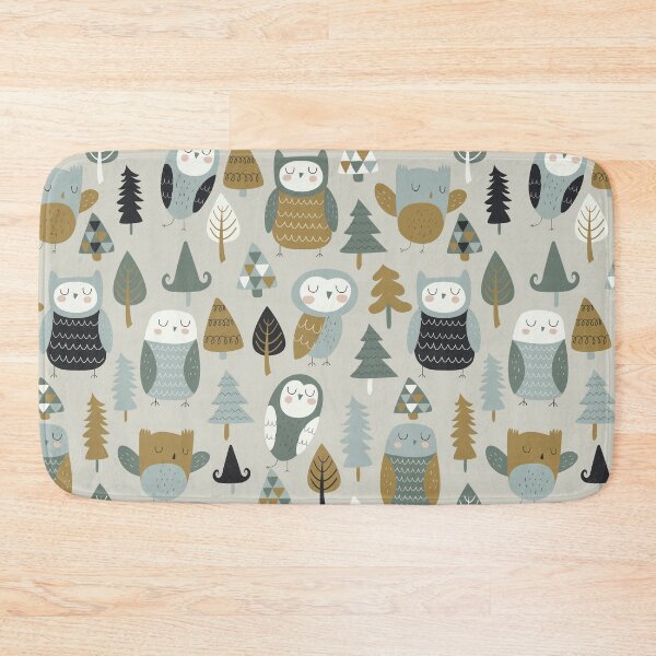 Item preview, Cute owls and trees in cartoon  designed and sold by Mnightsa.