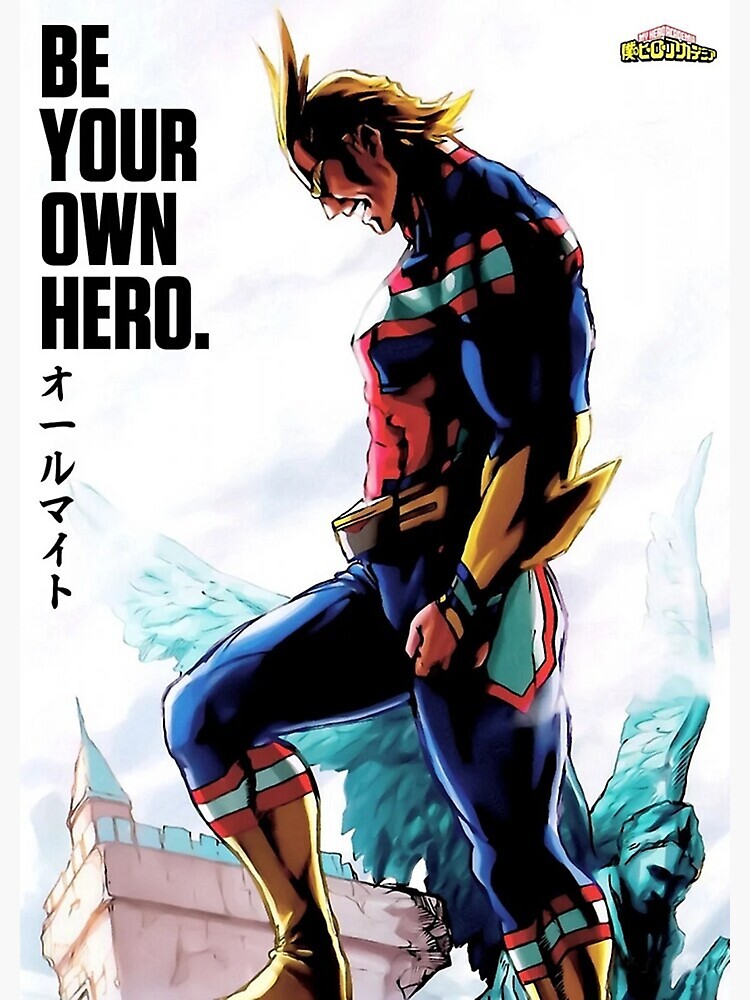 Discover Hero Anime All Might Premium Matte Vertical Poster