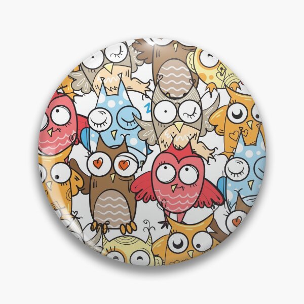 Item preview, Cartoon owls on white designed and sold by Mnightsa.