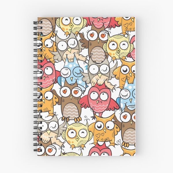 Item preview, Cartoon owls on white designed and sold by Mnightsa.