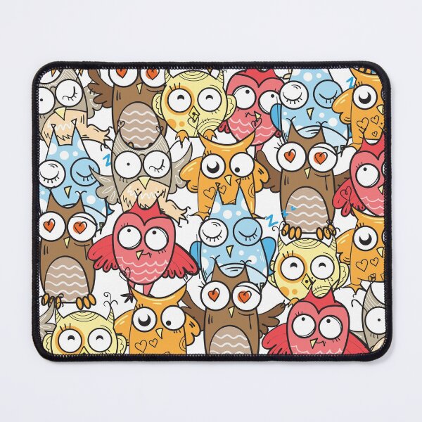 Item preview, Cartoon owls on white designed and sold by Mnightsa.