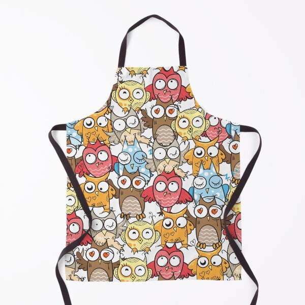 Item preview, Cartoon owls on white designed and sold by Mnightsa.