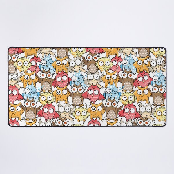 Item preview, Cartoon owls on white designed and sold by Mnightsa.