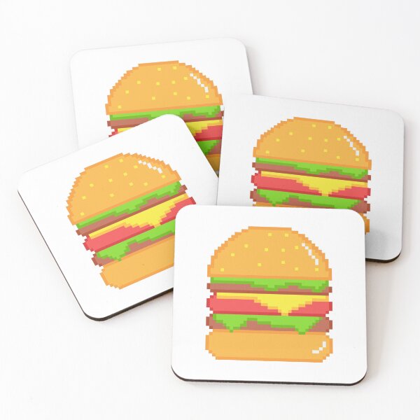 Item preview, Burger Pixel Art Emoji designed and sold by Sticker Vibes.