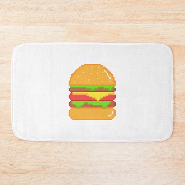 Item preview, Hamburguesa Pixel Art Emoji designed and sold by Sticker Vibes.