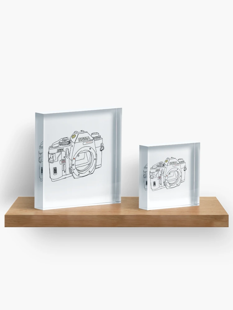Thumbnail 3 of 5, Acrylic Block, Wire Frame Sigma camera designed and sold by PyroPython.