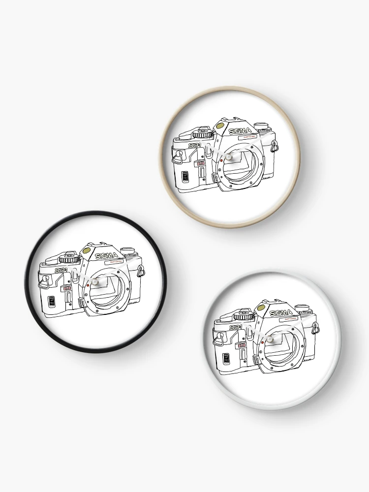 Thumbnail 3 of 4, Clock, Wire Frame Sigma camera designed and sold by PyroPython.