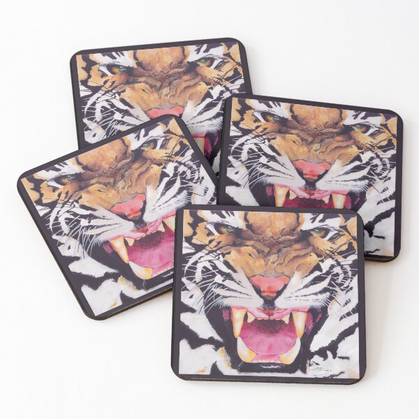 Item preview, Snarling Tiger designed and sold by melkfineart.