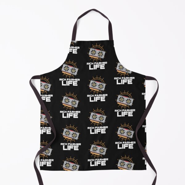 Item preview, Rich Farmer Life Bitcoin Cryptocurrency Mining Design designed and sold by mkzmerch.