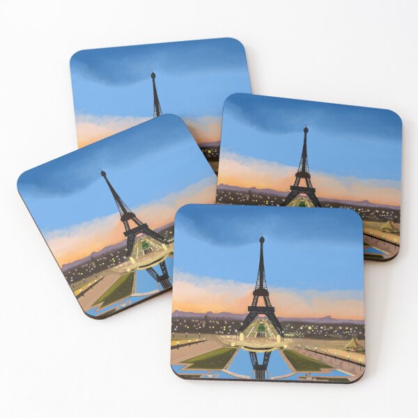 Item preview, Paris Eiffel Tower On Sunset designed and sold by MottoDigging.