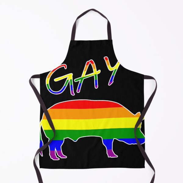 Item preview, Gay Rainbow Pig Graphic designed and sold by LthrDaddyBear.