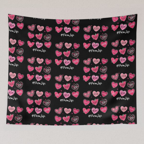 Item preview, Funny Hearts Teach Love Inspire Para Life Valentines designed and sold by Andreberube.
