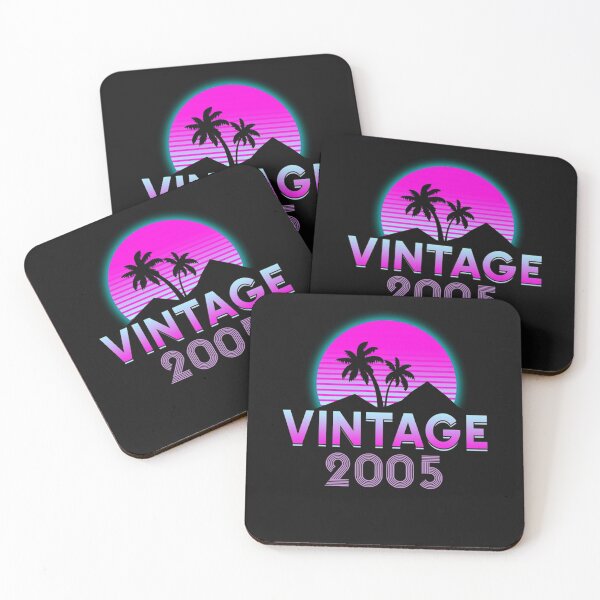Item preview, Retrowave Vintage 2005 Birthday Gift Idea T-Shirt designed and sold by CathyBabson.