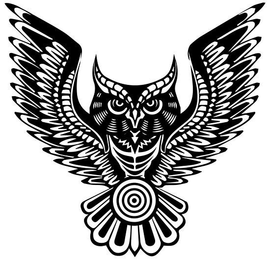"Owl - Tribal" Poster by akmrz | Redbubble