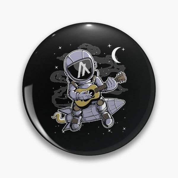 Artikelvorschau, Astronaut Guitar Algorand ALGO Coin To The Moon Crypto Token Cryptocurrency Blockchain Wallet HODL entworfen und verkauft von AdamRoberts90.