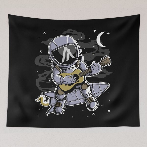 Item preview, Astronaut Guitar Algorand ALGO Coin To The Moon Crypto Token Cryptocurrency Blockchain Wallet HODL designed and sold by AdamRoberts90.