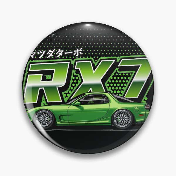 Item preview, RX7 FD Retro Style (Lime Green) designed and sold by JioojiProject.